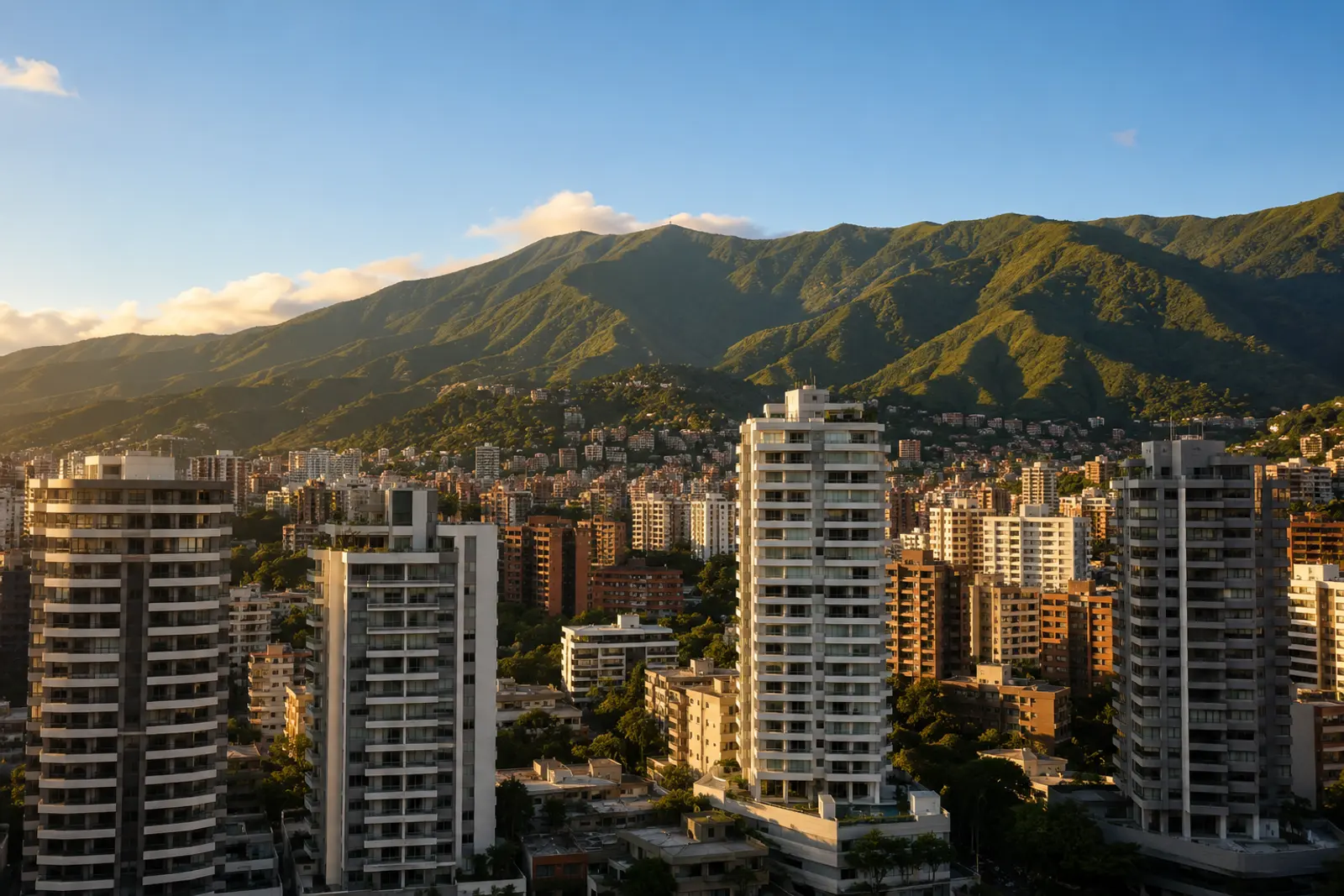 Caracas con el cerro El Ávila, Venezuela
